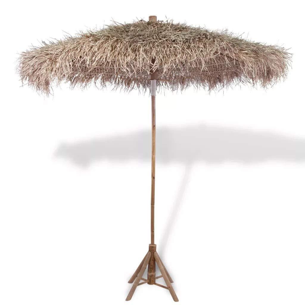 Beach canopy sun shade bamboo thatch big umbrella portable thatched natural palm leaf parasol umbrellas