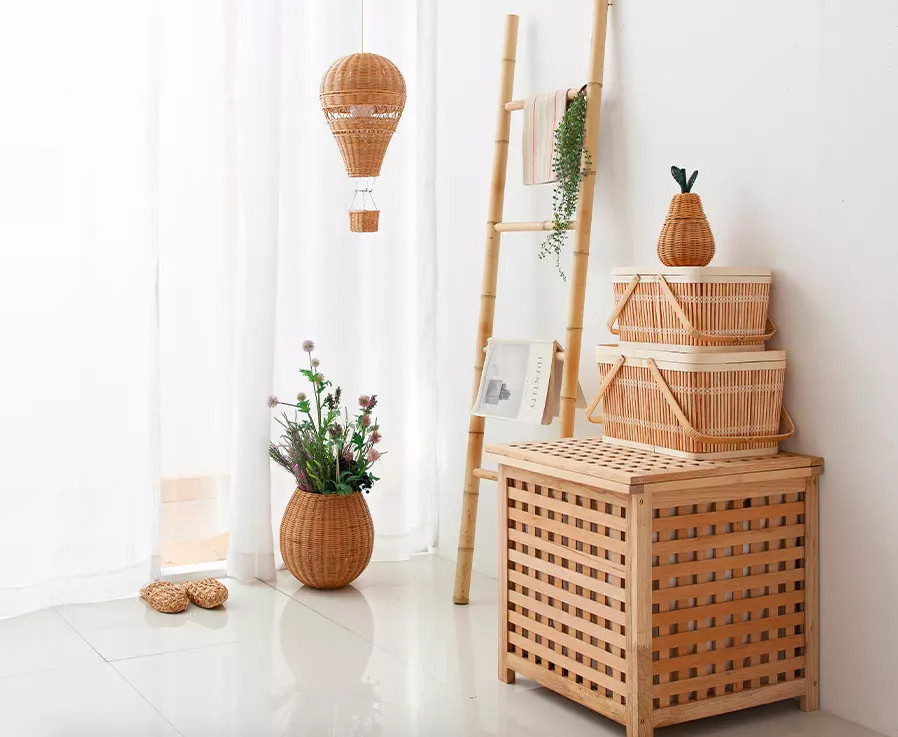 Rattan hot air balloon home decoration new style room decor hanging balloons best selling cheap price