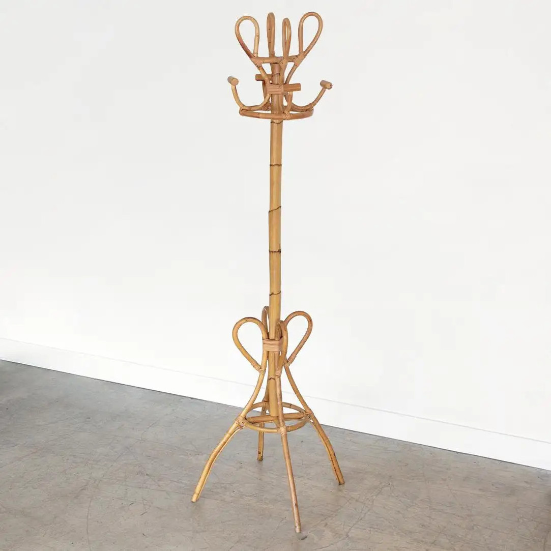 Rattan coat hanger stand wood clothes stand & shoe racks best manufacturer price from Vietnam