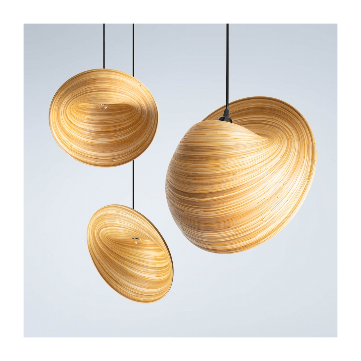 Modern spun bamboo ceiling lampshade hanging light for bathroom new design decorative pendant lamp for home decor