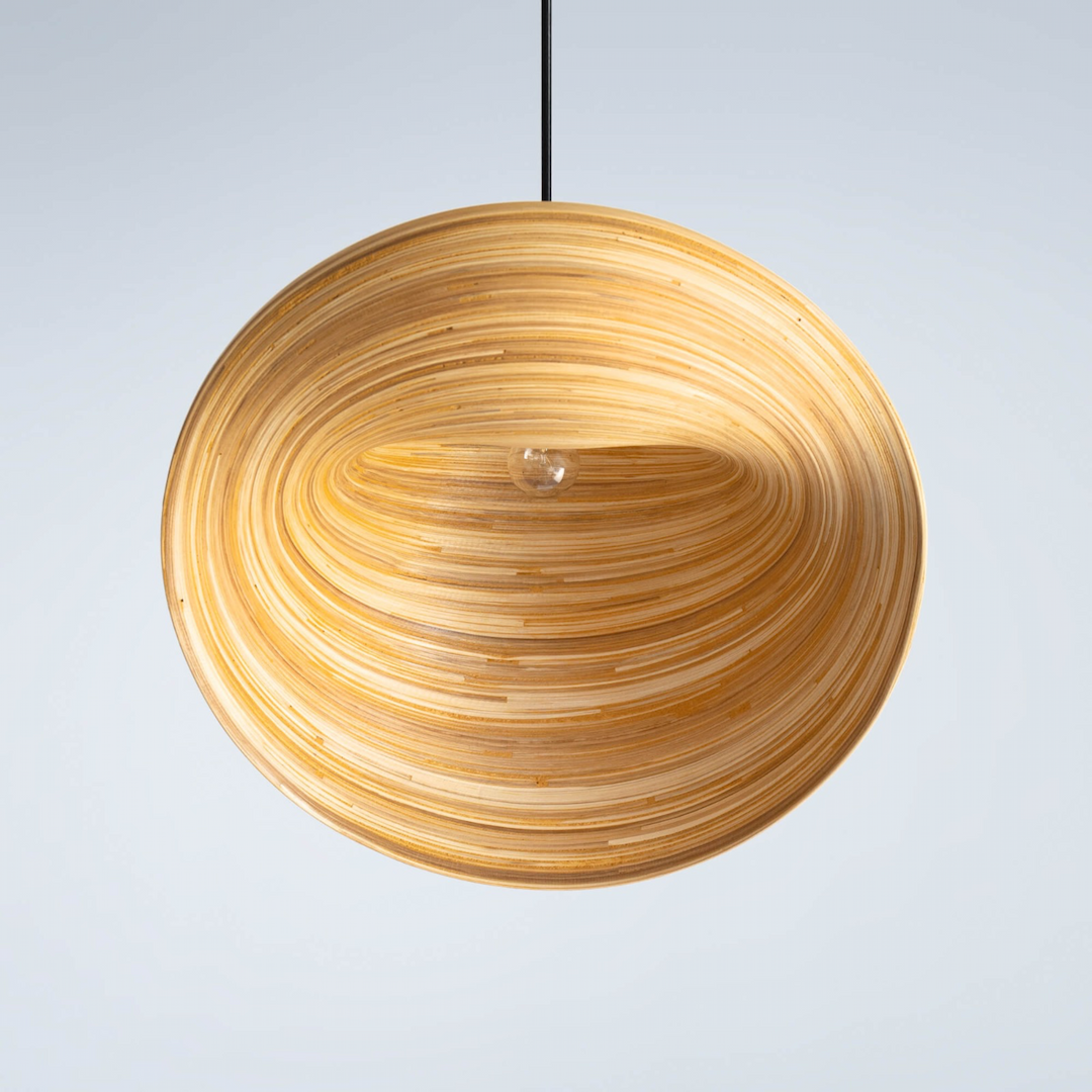 Modern spun bamboo ceiling lampshade hanging light for bathroom new design decorative pendant lamp for home decor