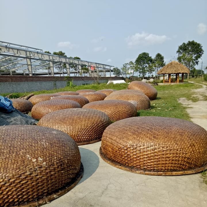 Unique traditional product from Vietnam bamboo rowing round mini boat coracle durable fishing boats