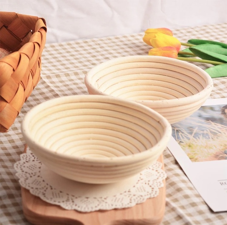 Pastry tool kitchen accessories proofing baskets for sourdough rattan banneton basket proving brotform with liner