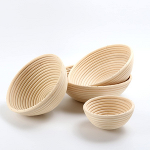 Rattan round banneton bread proofing basket handmade natural rattan breads sourdough making baskets