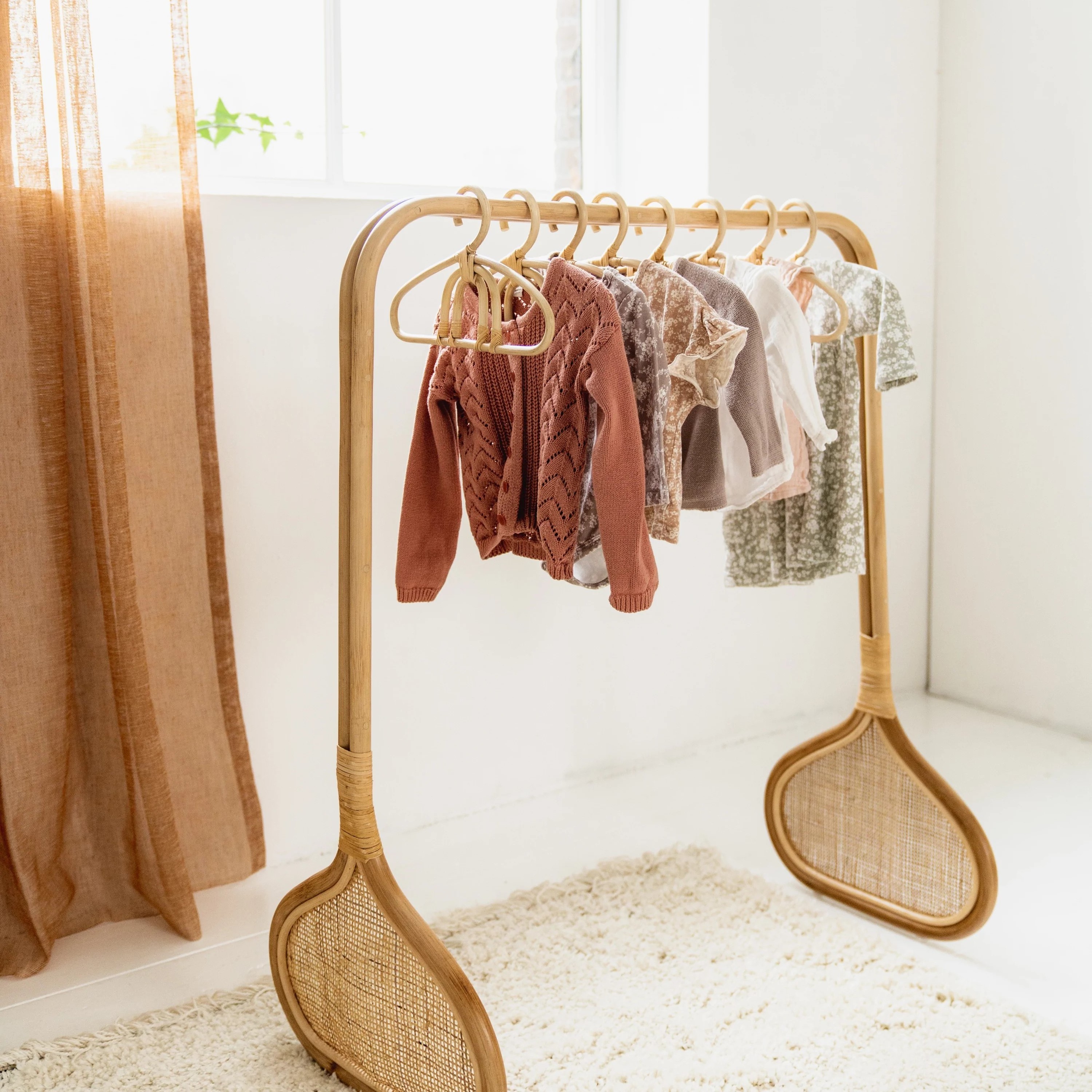 Kids room decoration clothes baby and doll drying rack clothing hanger racks stand wholesale private brand accepted