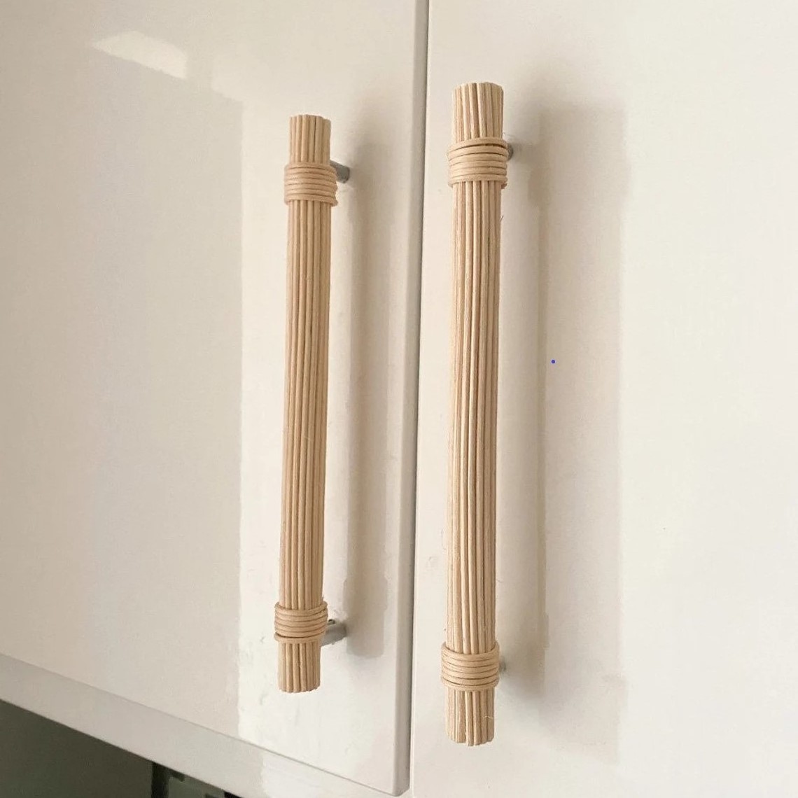 Modern style kitchen cabinet handle knob made of rattan handles pulls knobs for cabinets drawers doors furniture