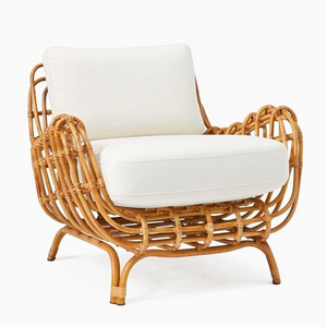 Good quality rattan sofa set for home furniture simple comfortable natural chair from Vietnam