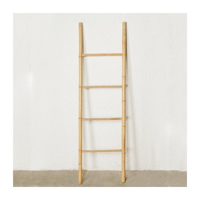 Multifunctitonal decorative bamboo ladders platform leveler plant hanger garden decor ladder