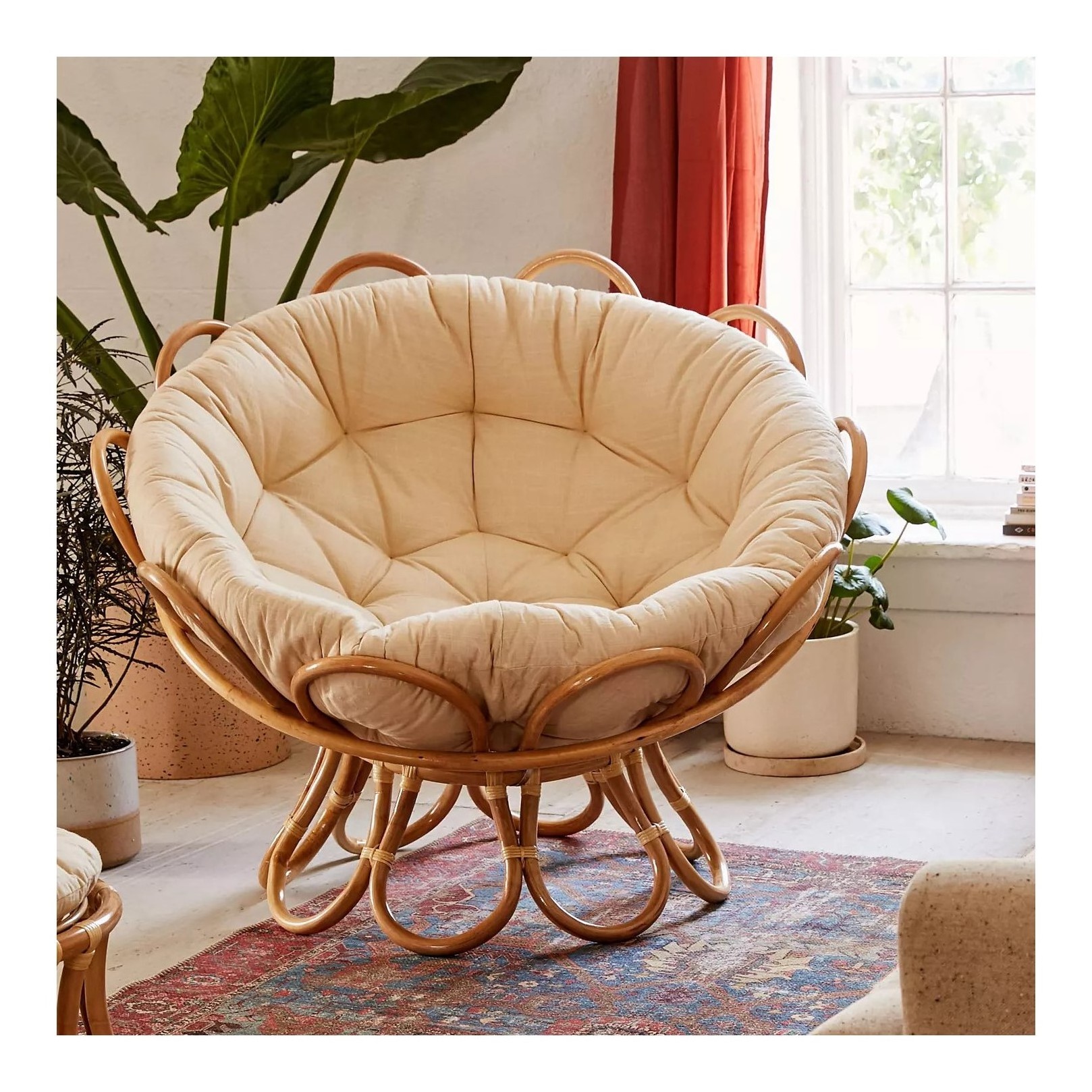 Vietnam handmade premium quality rattan couch papasan chair sofa chairs wholesale living room furniture