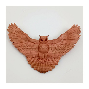 Wall hanging wooden arts wholesale custom design made wood CNC carving wall decor design 3D art