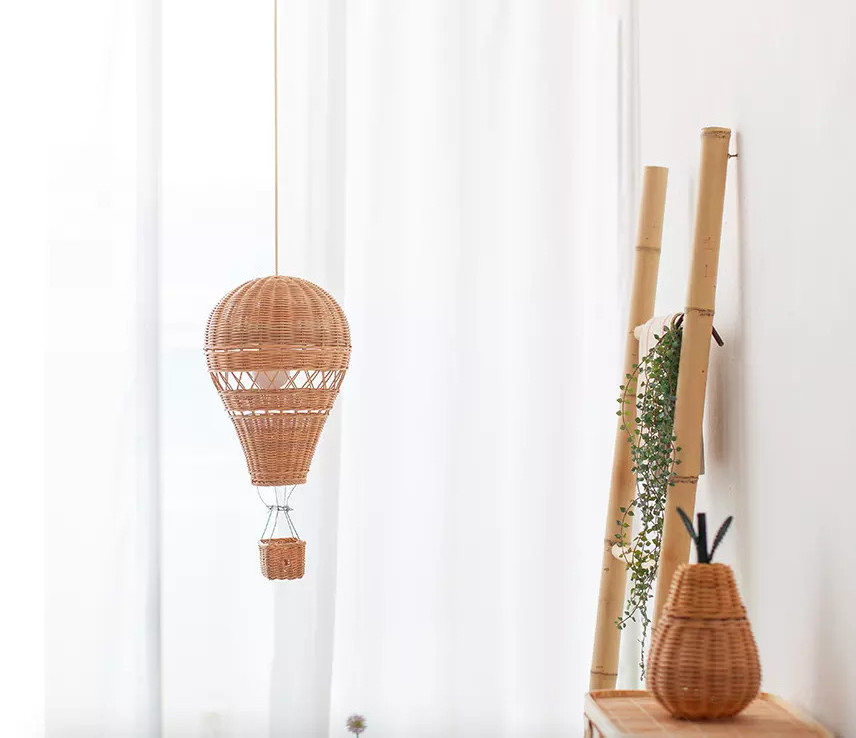 Rattan hot air balloon home decoration new style room decor hanging balloons best selling cheap price