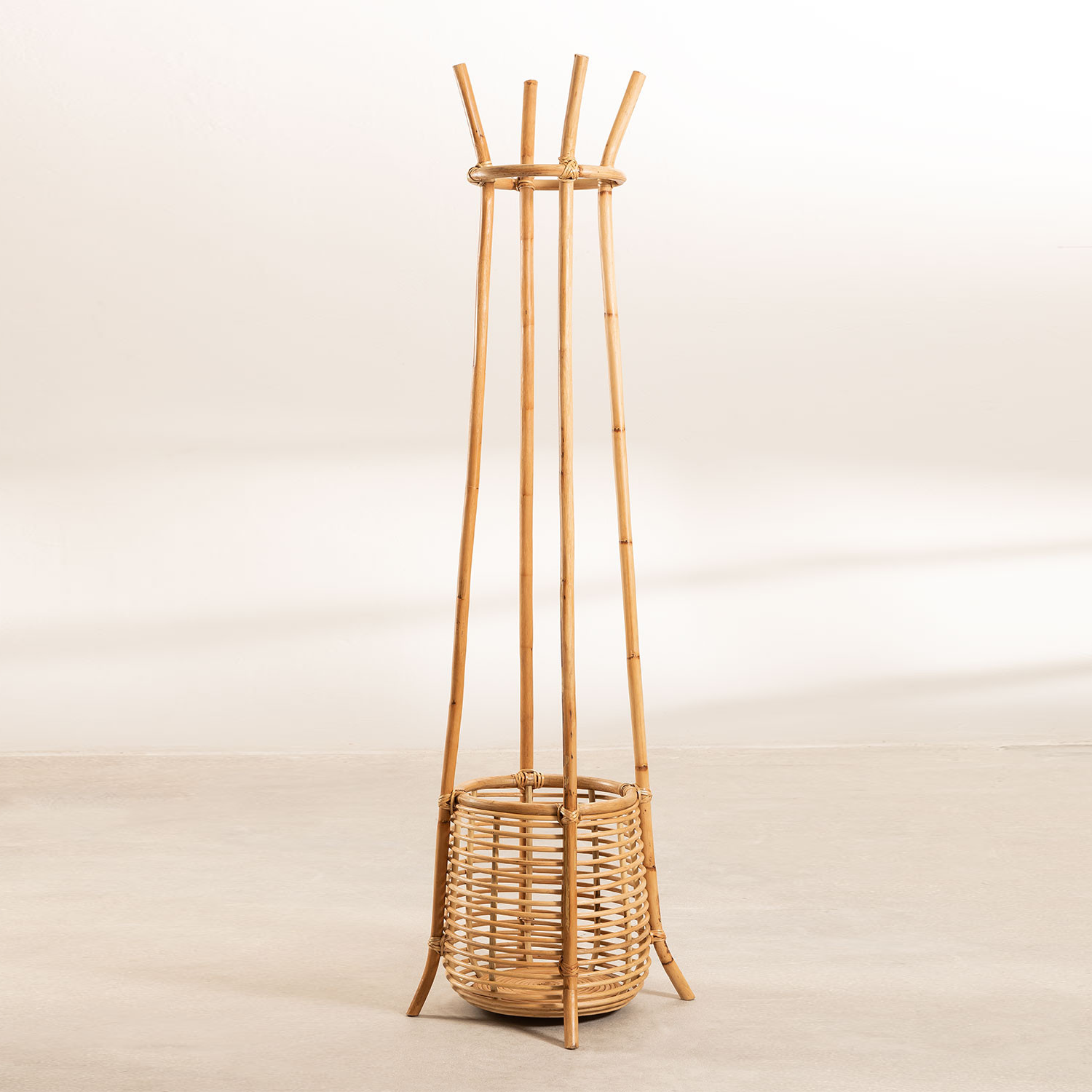 Rattan coat hanger stand wood clothes stand & shoe racks best manufacturer price from Vietnam