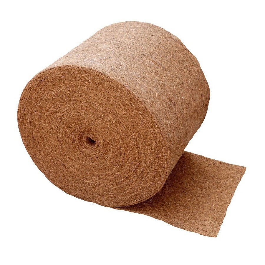 Compostable sustainable coconut fiber mat rolls wholesale coco natural coir sheets bio matting roll