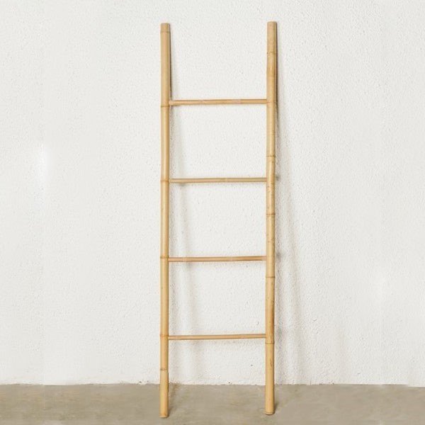 Construction strong sturdy straight black ladder and scaffolding parts bamboo ladders for hanging towels home use