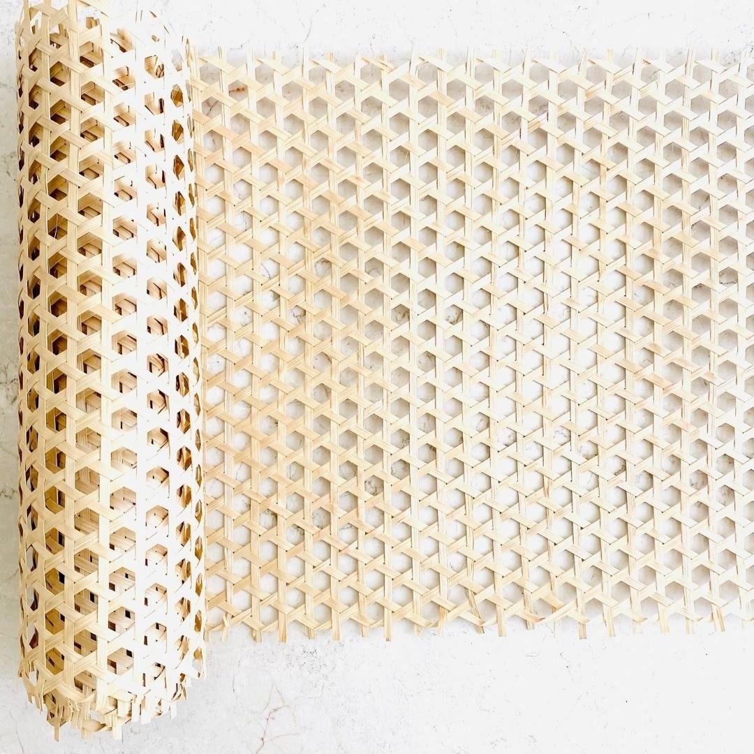 Woven bamboo wood plywood webbing sheets open weave panel sheet for DIY handicraft and wall home decor