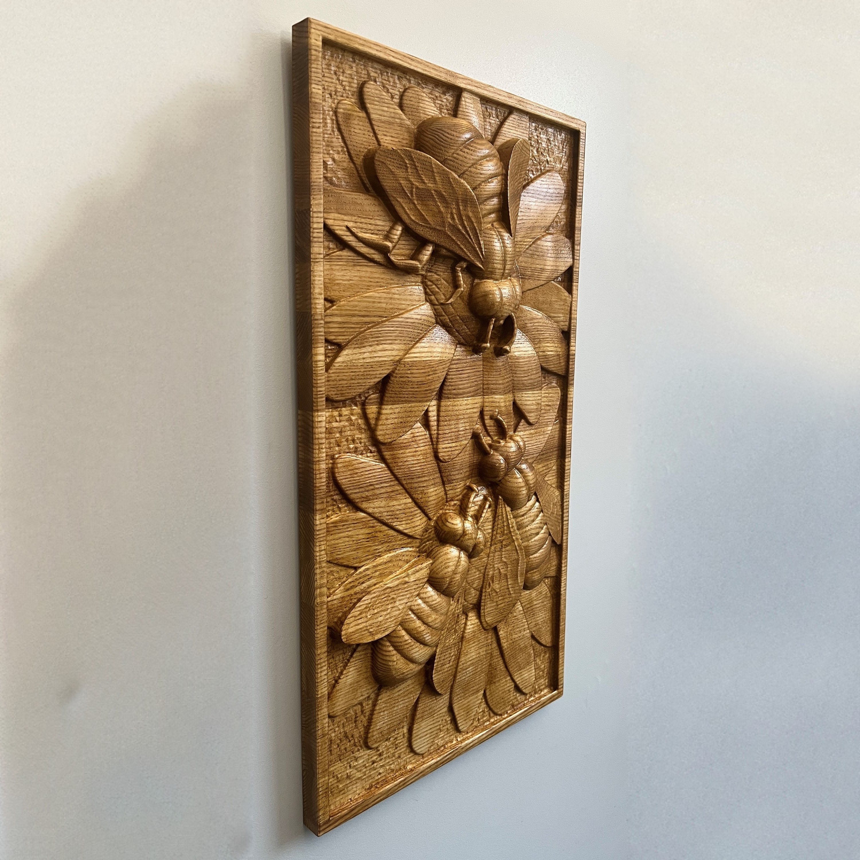 Interior decorations hand carved wood art plaque panels for wall hanging wooden carving wall-mount arts