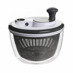 Hot Selling Rinsing Fast Drying Drainer Pull Salad Spinner Factory Direct Mini Mixer Plastic Manual Salad Dryer