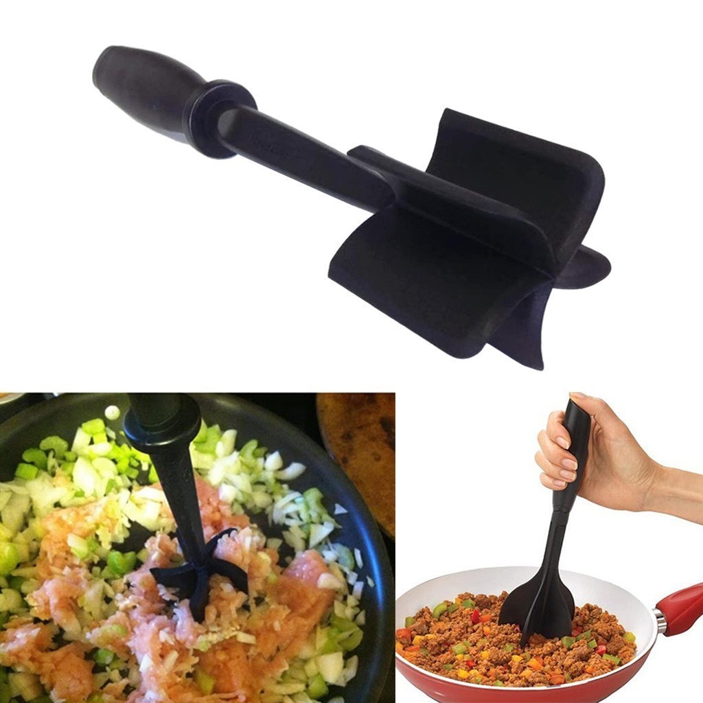 Multifunctional high-temperature resistant hamburger chopper potato masher plastic meat chopper