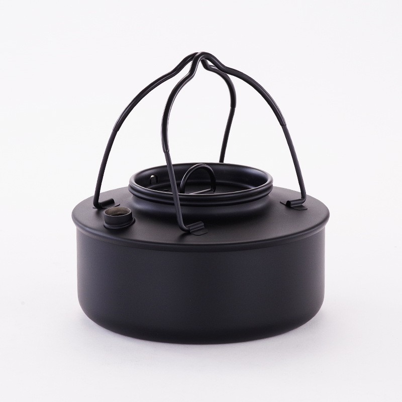 0.9L Mini Ultralight Portable Outdoor Pot Stainless Steel Picnic Cooking Camping Water Kettle With Handle