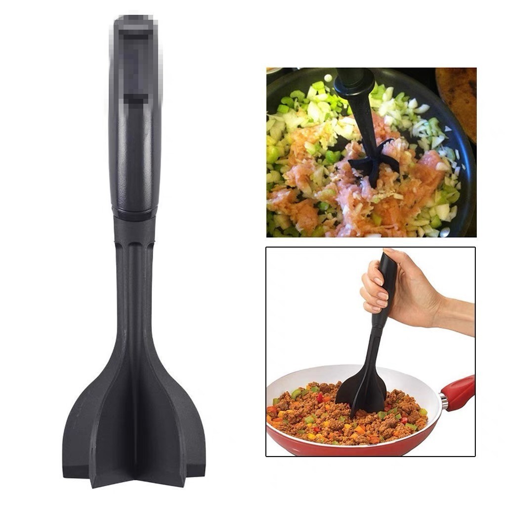 Multifunctional high-temperature resistant hamburger chopper potato masher plastic meat chopper