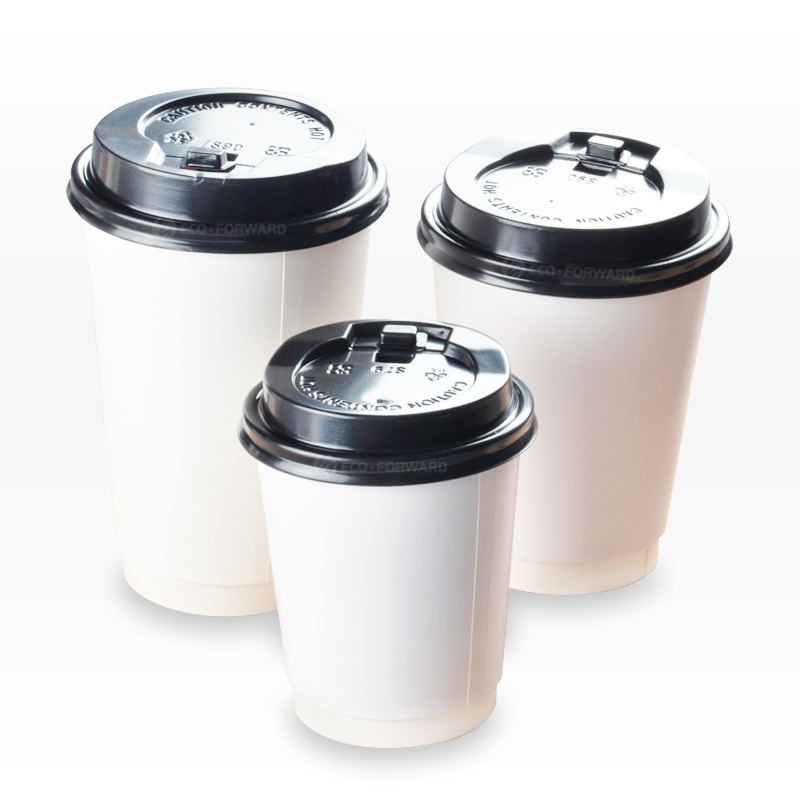 8oz 12oz 16oz 22oz disposable Double Wall paper cup Takeout single wall coffee cup with lids