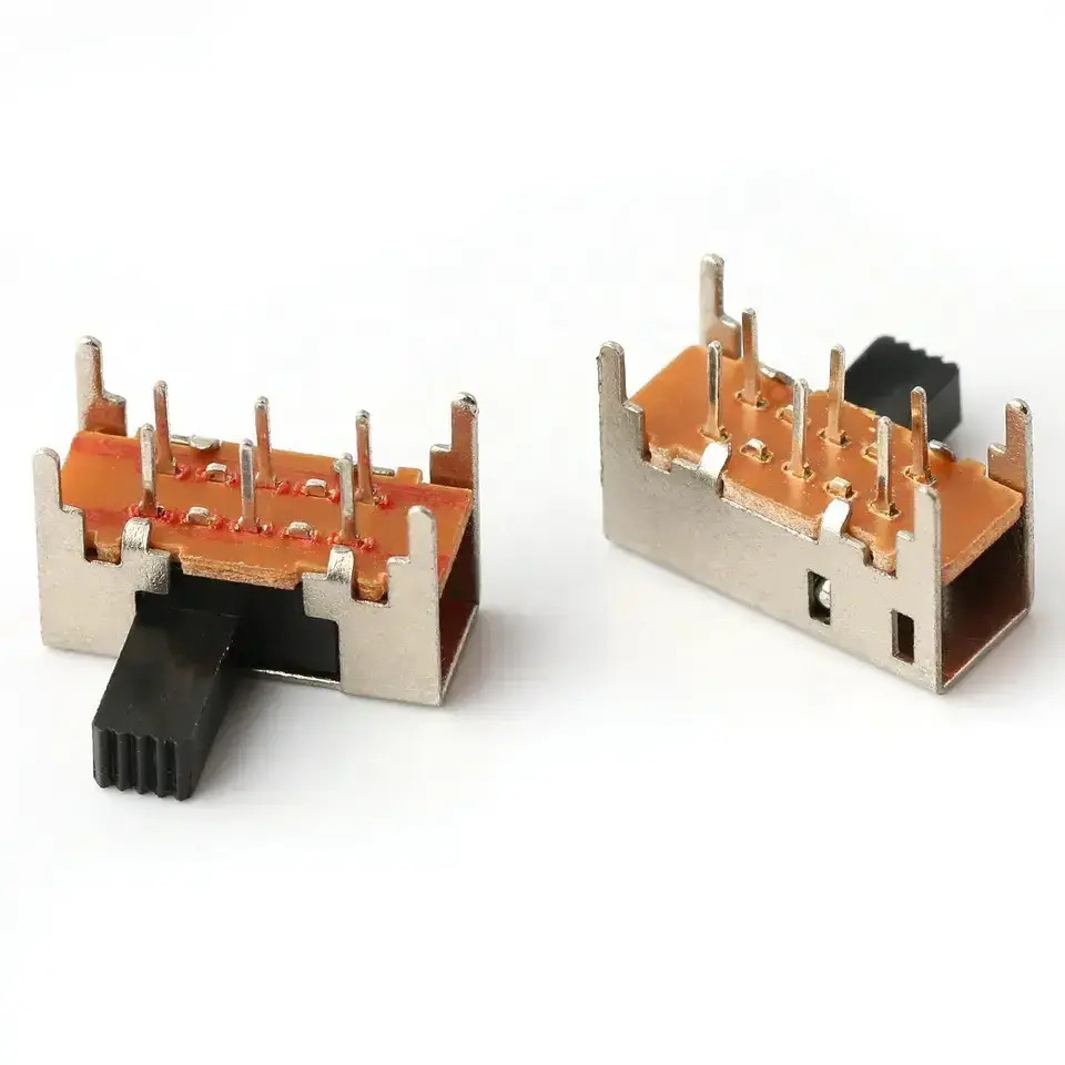 Sk22h02 2p2t Slide On Off Switch 2 Position Through Hole 2 Position Dip Slide Switch