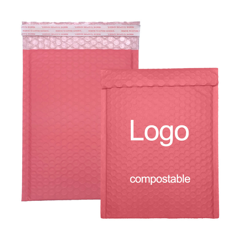 Hot Sale Custom Packaging Bags Padded Envelope Bubble Bags Packaging Delivery Bags Pink Bubble Mailer