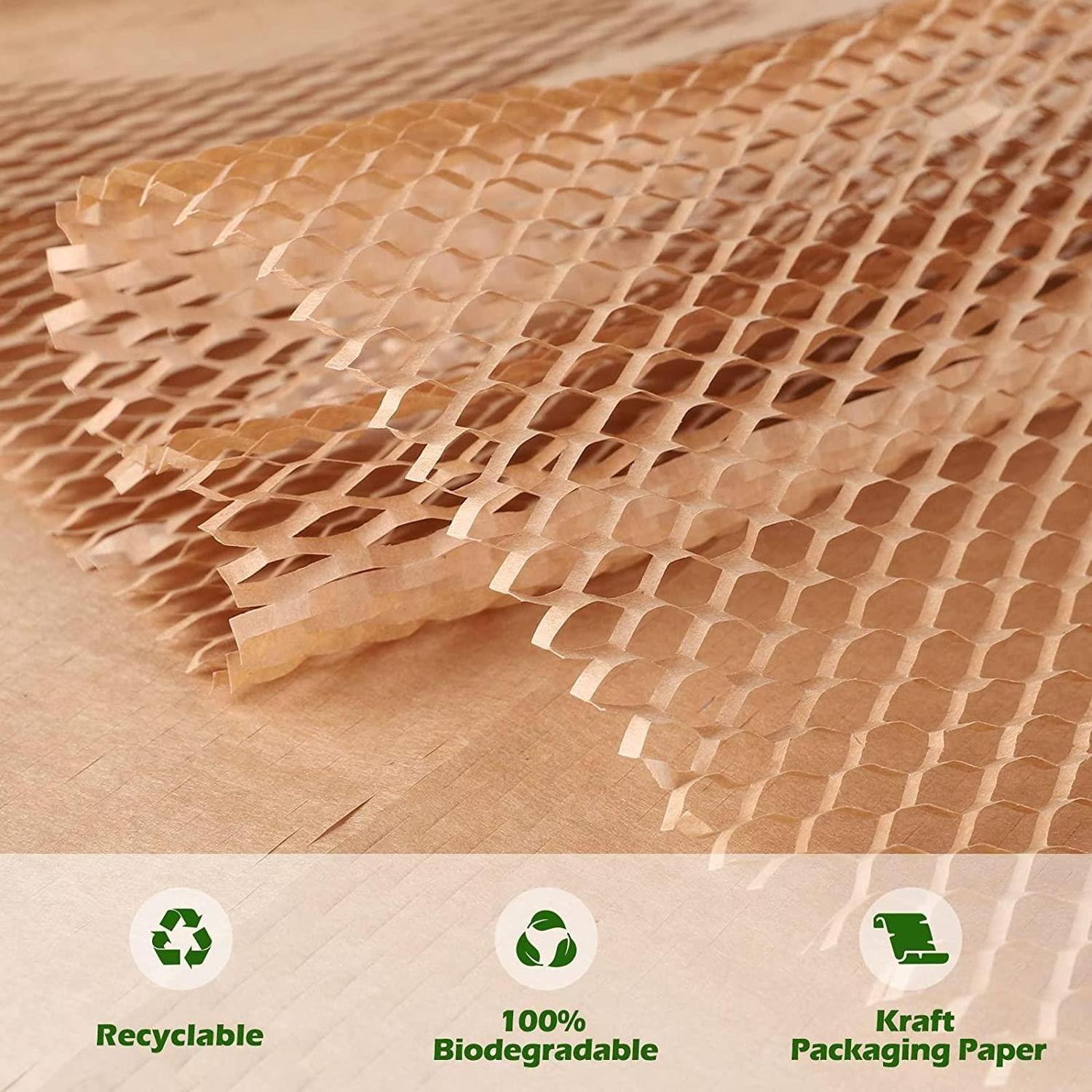 Honeycomb Wrapping Paper Biodegradable Paper Foam Cushioning Packaging Alternatives Recycled Wrapping Paper Wrapping Rolls