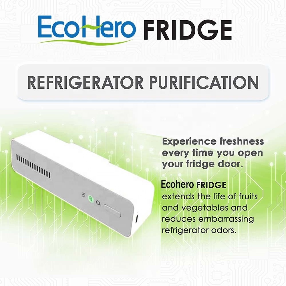 Portable Cupboard Deodorizer Fridge Odor Remover Mini USB Rechargeable Odor Eliminator for Cabinets