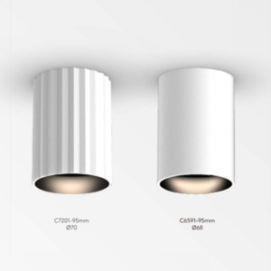 ECOJAS C6591/C7201 COB New Cylinder Adjustable Aluminum Decorative Ceiling Surface Mounted Downlight Lighting