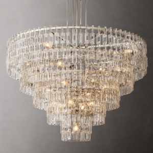 Modern Luxury Chandelier Manufacturer Rectangle Crystal Chandelier Led Hanging Lights For Home Wholesale Chandeliers