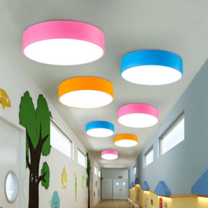 ECOJAS Acrylic Round LED Flush Mount child Flushmount Ceiling Light for Kindergarten