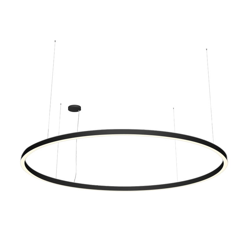 ECOJAS WD-SMCR-60 black finish LED Pendant Light 35W warm white 3000K Adjustable Hanging Pendant Lighting Fixture for Kitchen