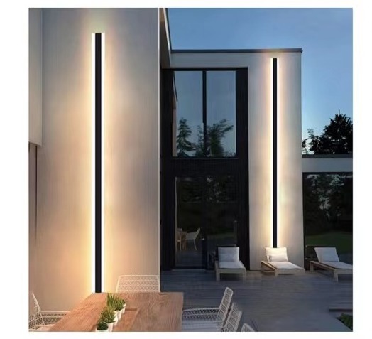 ECOJAS RGB Modern Simple Strip Light Aluminum Outdoor Wall Lamp Waterproof LED Wall Lamp Indoor