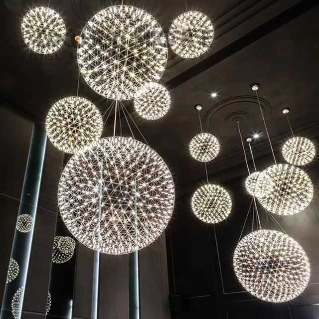 ECOJAS Spark balls for restaurants, bars, households, supermarkets, hotels. Symbol of fashion pendant chandelier lamps