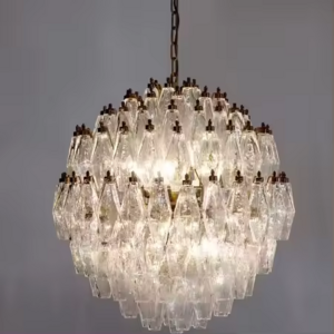 Custom Luxury Glass Ceiling Lamp Shade Contracted Modern Living Room Ceiling Lamp Bedroom Designer Copper Ceiling Lamp