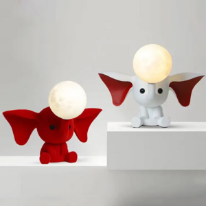 Wholesale Creative Table Lamp Decorative Elephant Shape Light Led Table Light for Bedroom Livingroom