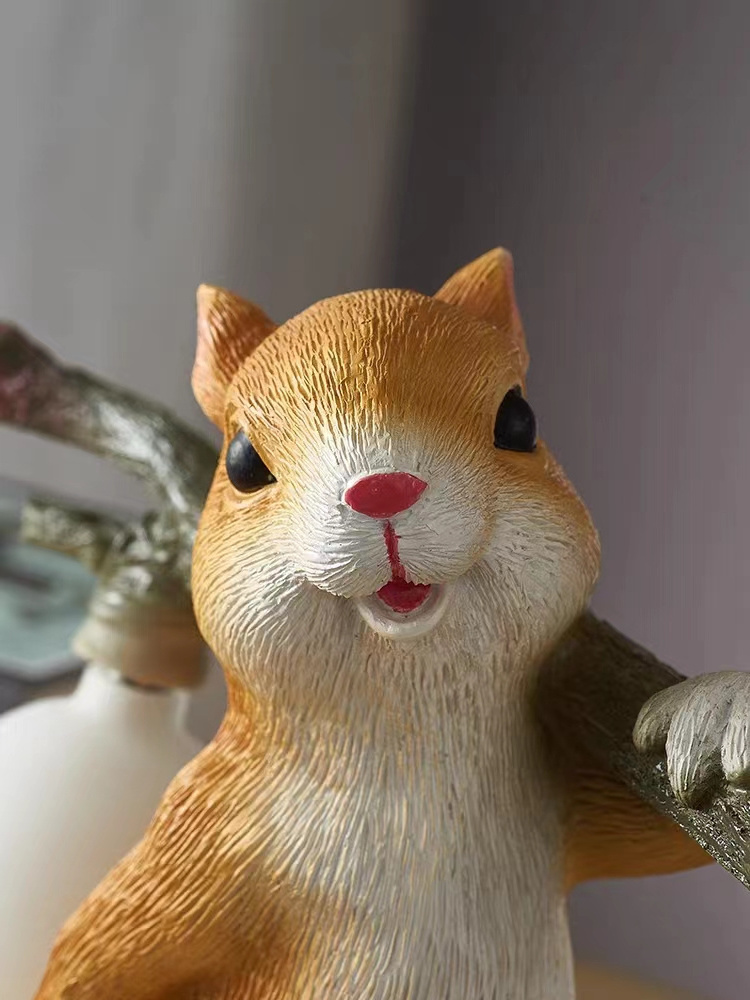 SCULTORE Nordic network red designer creative cartoon animal squirrel lamp bedroom bedside desk children's room decorative lamps