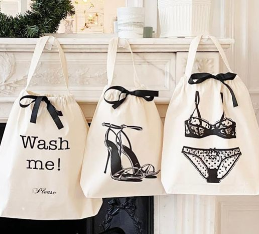 women's travel bag set for bikini underwear hairdry accessories Lingerie Bags with custom print