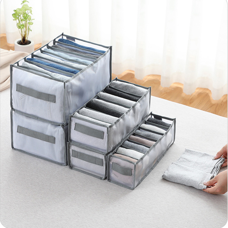 Jeans storage boxes Closet Organizer Foldable Underwear Organizers Pants Storage Dividers Drawer Organizer Wardrobe organizer