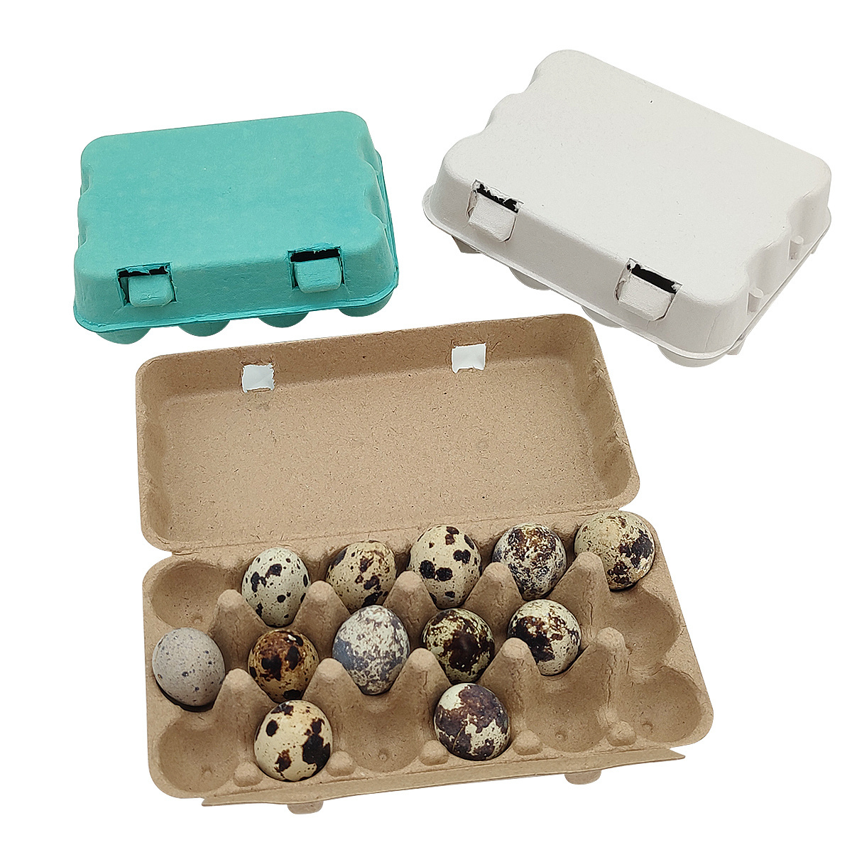 Colorful Quail Egg Cartons Quail Egg Packaging Tray - 6/10/12/18 Cells Mold Recycle Biodegradable Quality Egg Tray