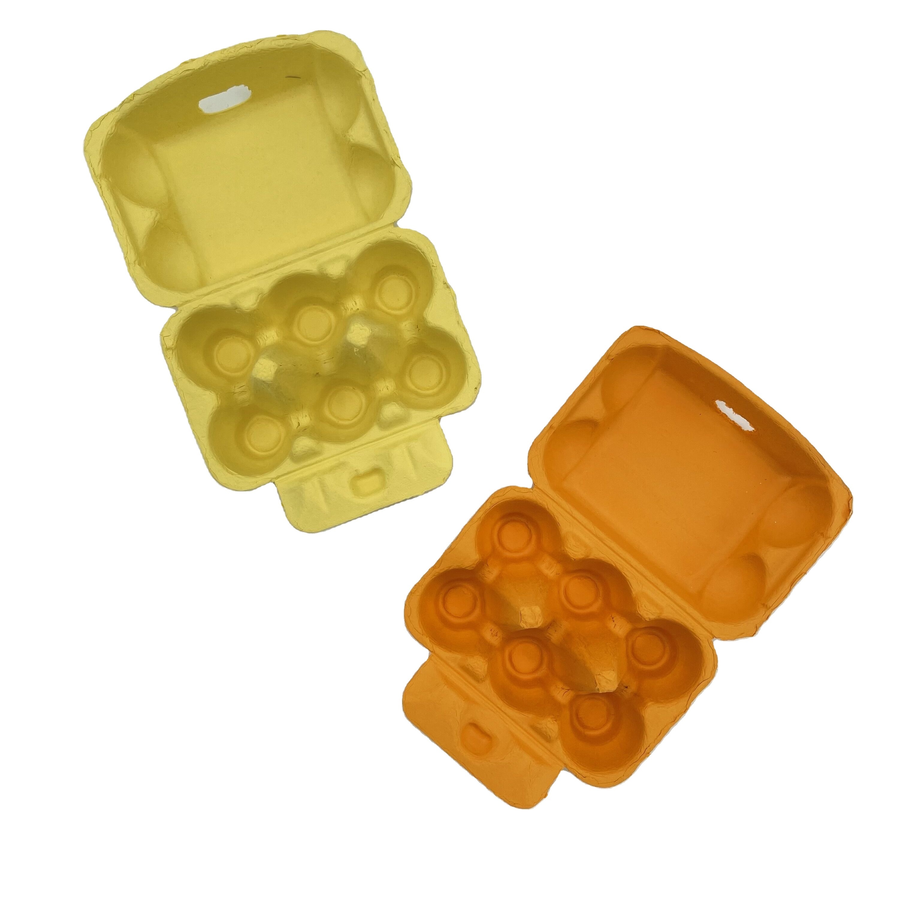 Disposable compostable eggs packaging 4/ 6 /8/ 10/ 12 cells paper egg tray egg cartons