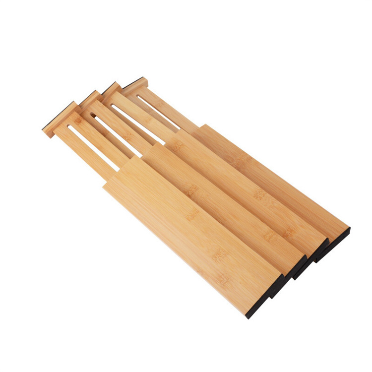 Adjustable Bamboo Wooden DIY Drawer Division Board Tool Drawer Divider DIY Storage Shelves Household Partition Board Separator