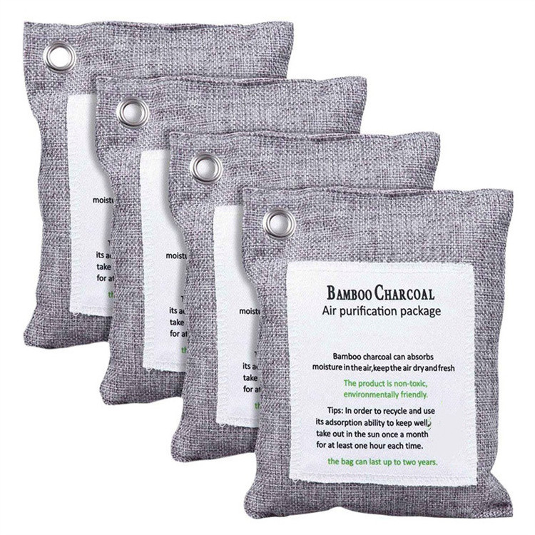 Natural Bamboo Charcoal Air Purifying Bags Activated Charcoal Odor Absorber