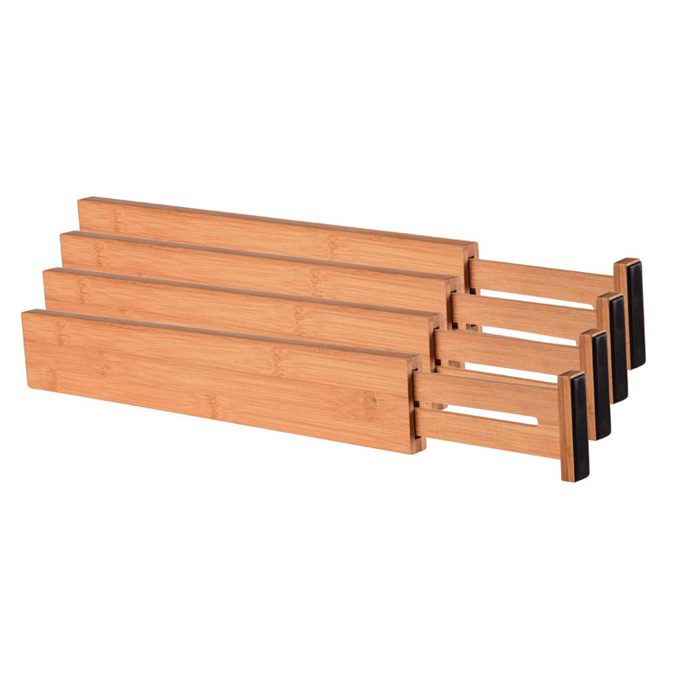 Hot Customization Support Proofing Bamboo Partition Free Combination Telescopic Drawer Storage Divider