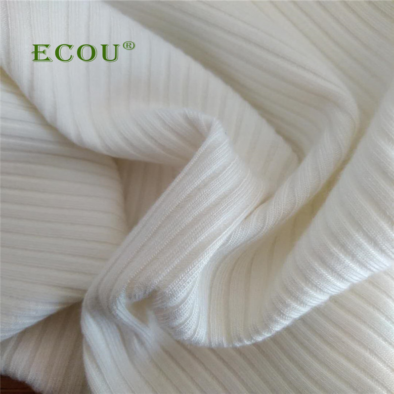 shaoxing Custom woman popular bamboo fiber 4*3 rib spandex knitting clothing and fabric