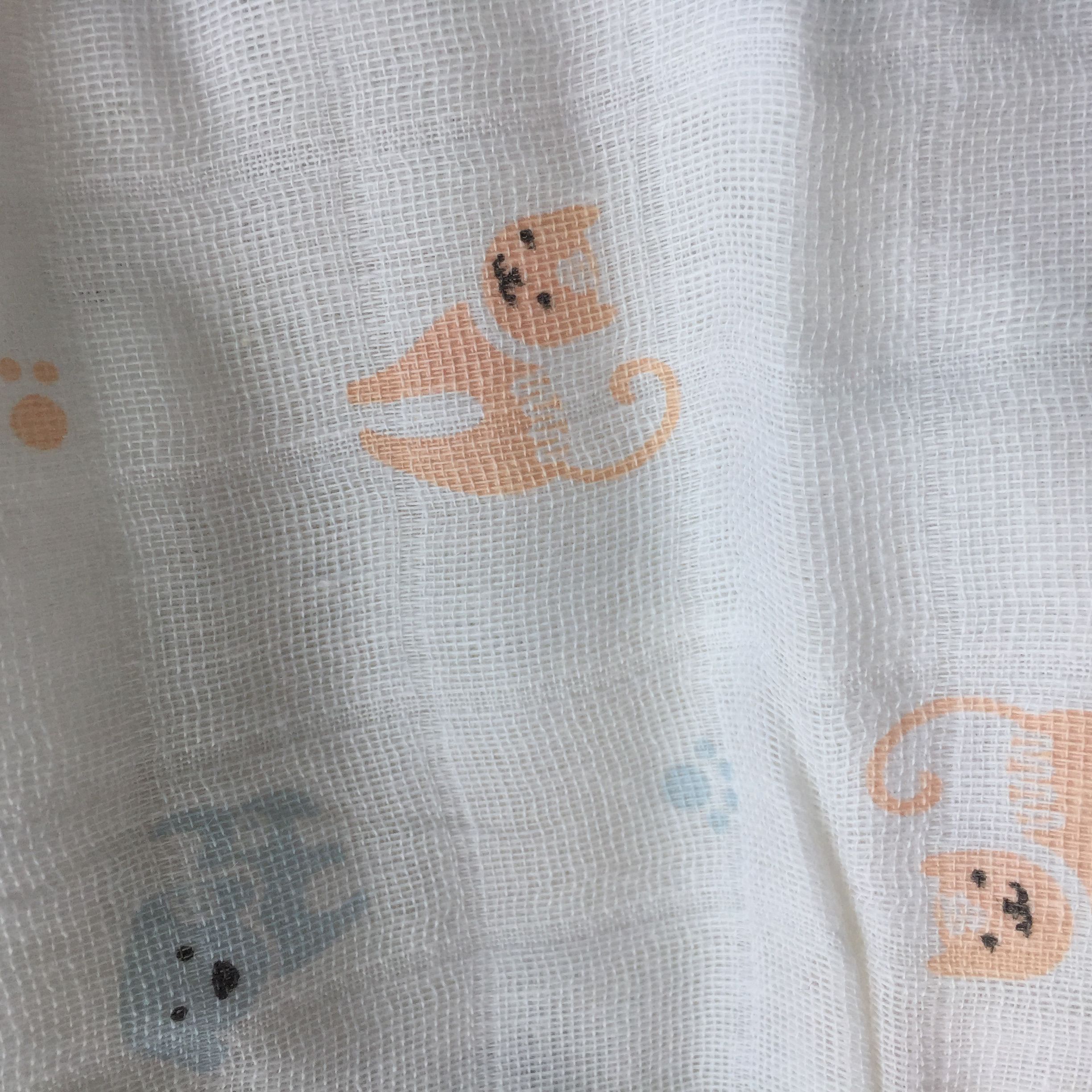 Bamboo cotton  muslin print fabric for baby products swaddle OEKO-TEX100