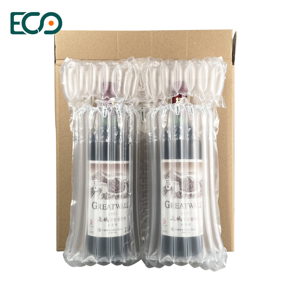 Crashproof Shock Absorption Bubble Bag for Glass Wine Wrap Air Column Bag Wine Bottle Protector