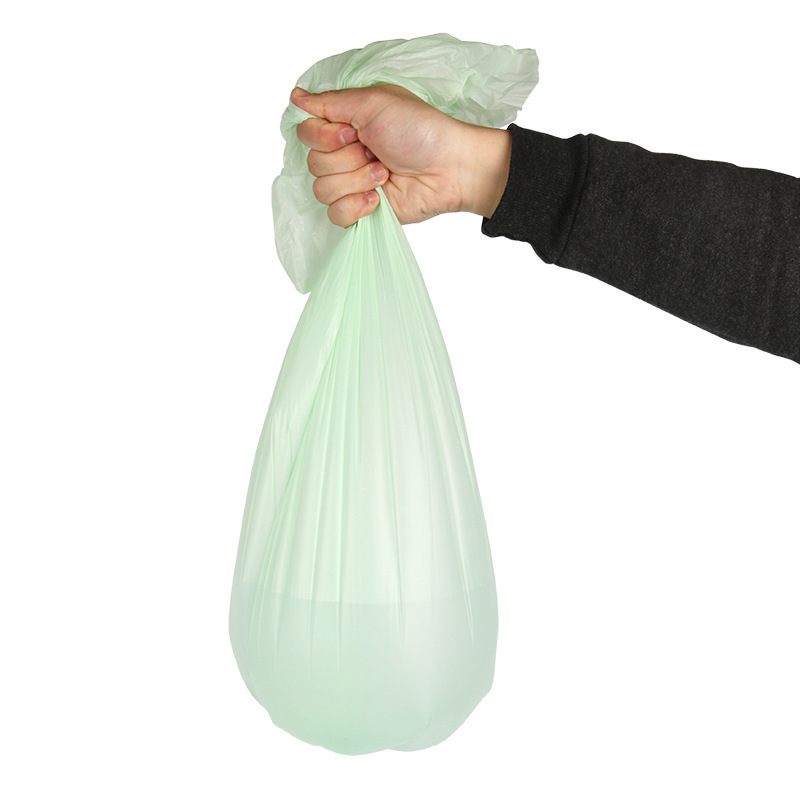 Heavy Duty Biodegradable Plastic 8L 10L  0.015mm Thick And Strong Compostable Cornstarch Kitchen Garbage Trash Bags