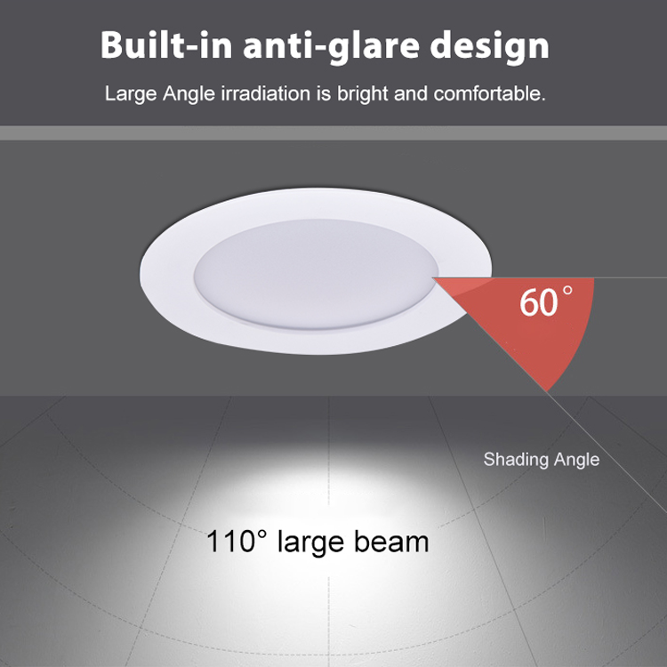 Ultra Thin High Quality LED Chip Great Light Efficiency Indoor Lighting Down Light SMD Recessed LED Downlights